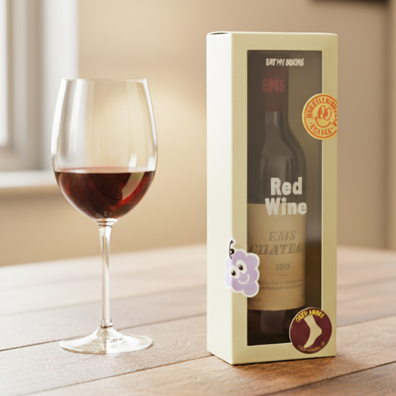 chaussettes vin rouge